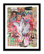 Marilyn In Style - Original Collage Painting on Paper