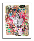 Marilyn In Style - Original Collage Painting on Paper