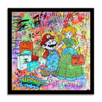 Mario you're my Hero - Original Painting on Canvas