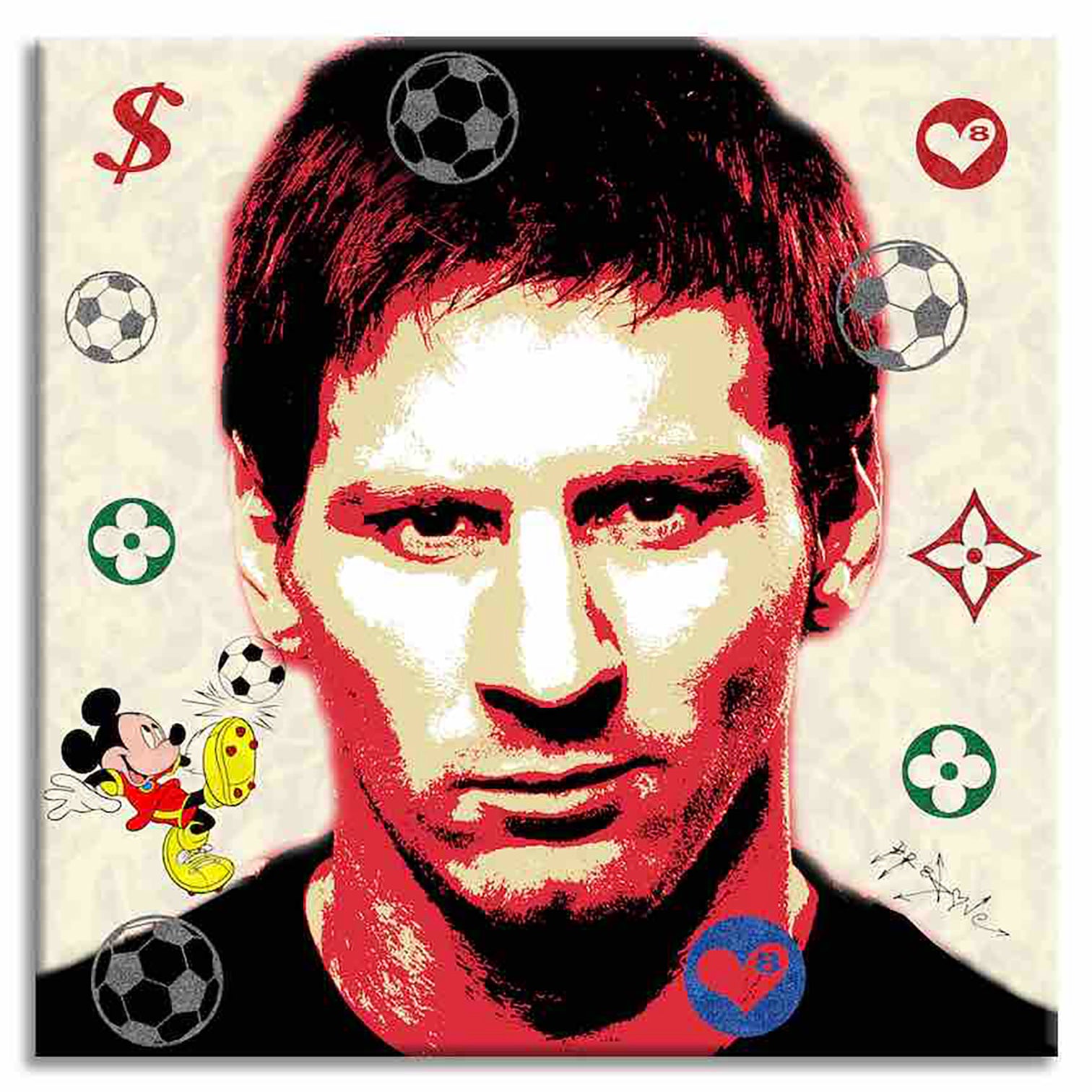 Messi - Argentina – Giclée printed on Canvas or Paper