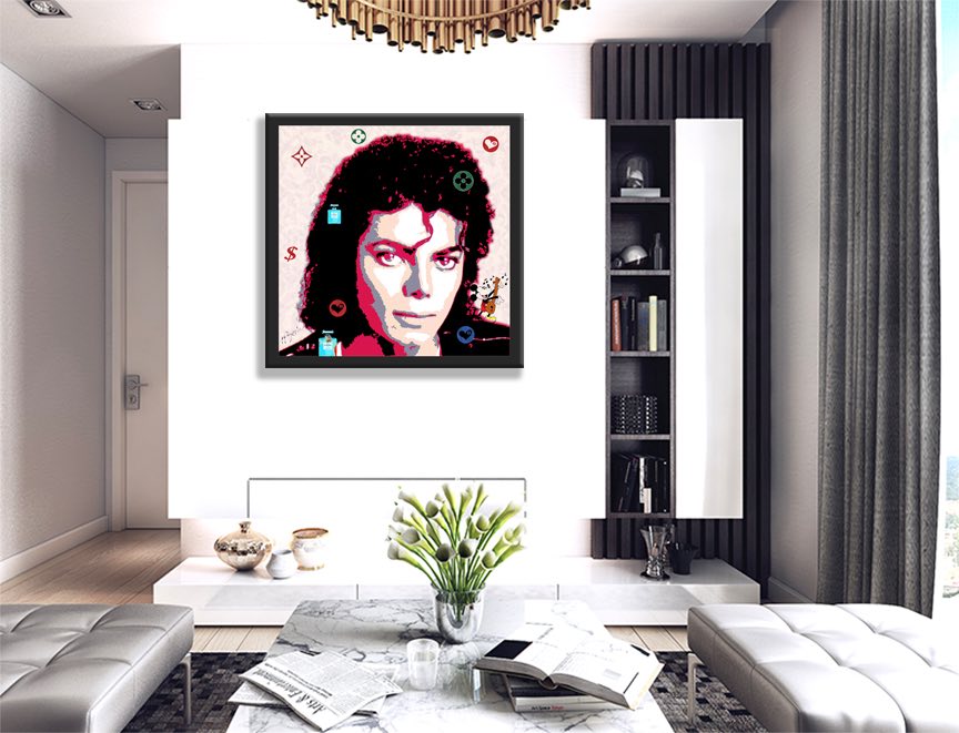 Michael Jackson-the King of Pop – Giclée printed on Canvas or Paper