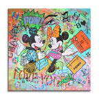 Mickey Minnie Hermes - Original Painting on Canvas