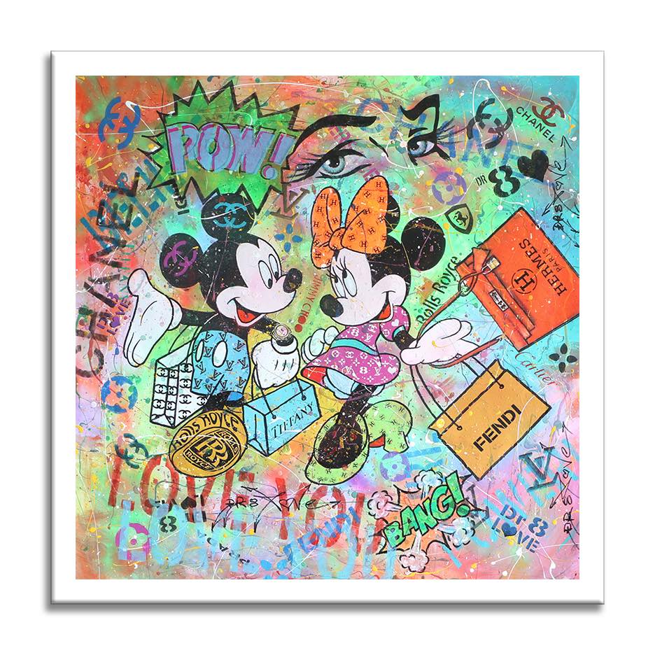 Mickey Minnie Hermes – Giclée printed on Canvas or Paper Secondary image