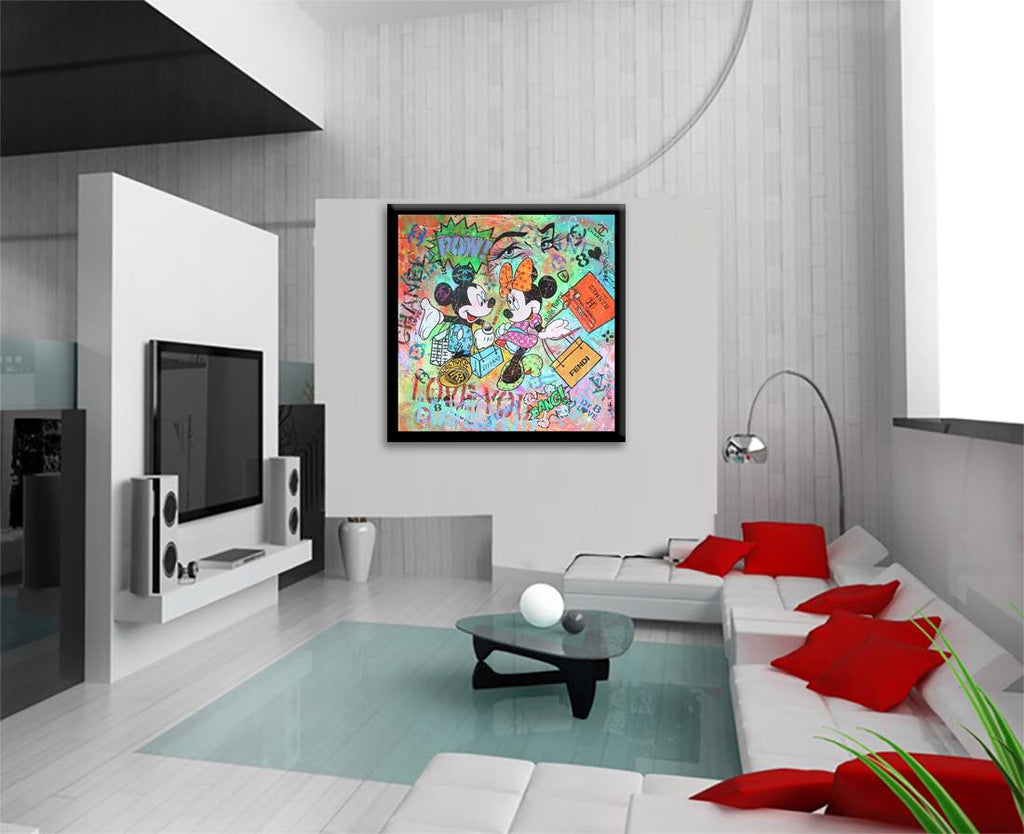 Mickey Minnie Hermes – Giclée printed on Canvas or Paper