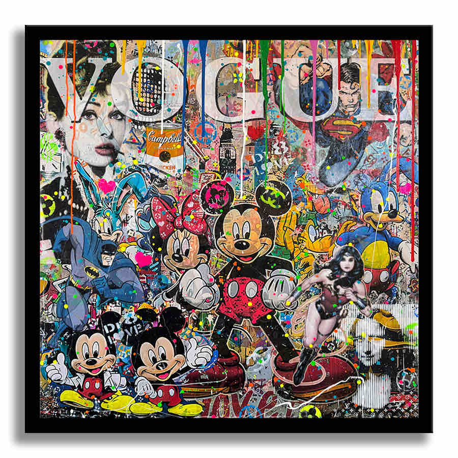New York Vogue - Original Painting on Canvas Secondary image