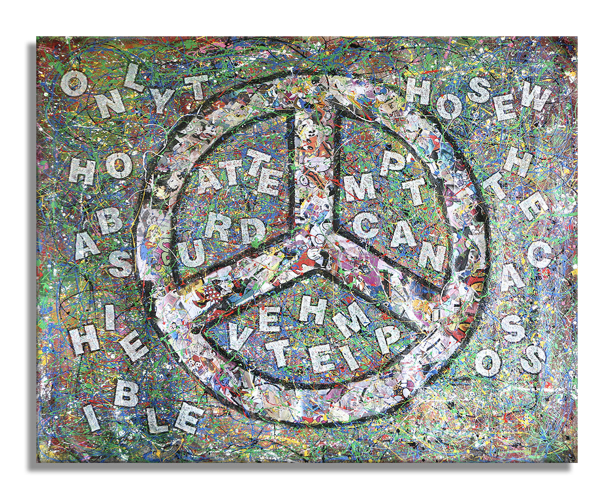 Only those who attempt  – Original Abstract Painting on canvas Main image