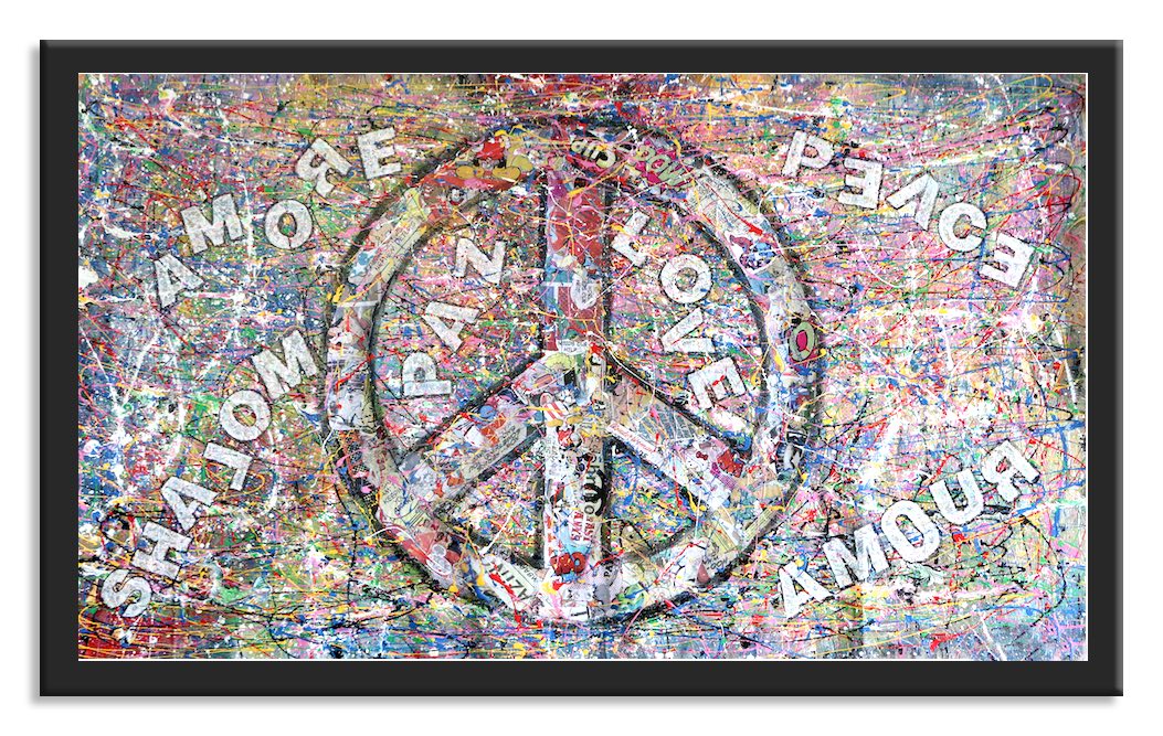 Peace & Love 4Ever – Original Abstract Painting on canvas