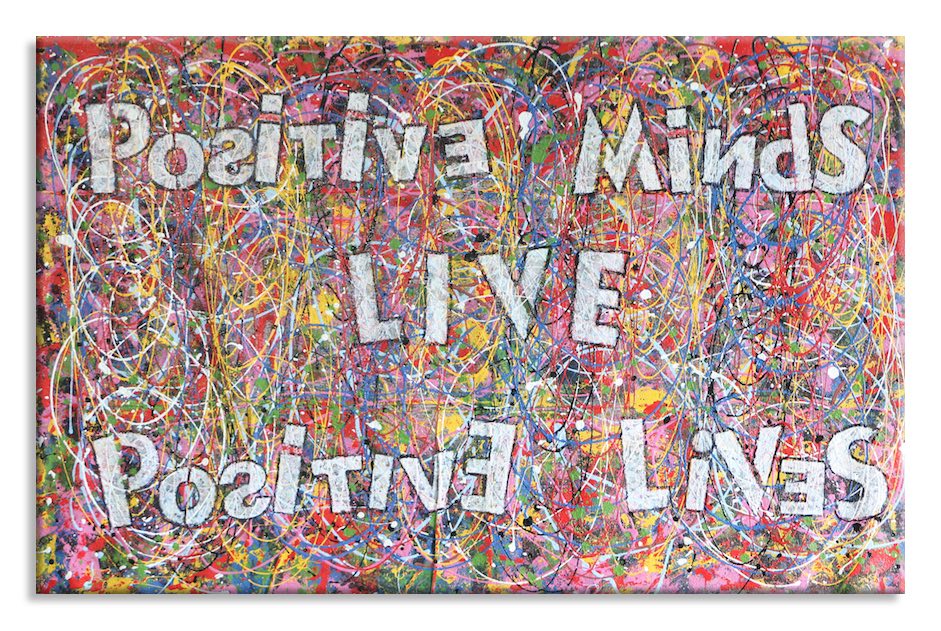Positive Lives  – Original Abstract Painting on canvas