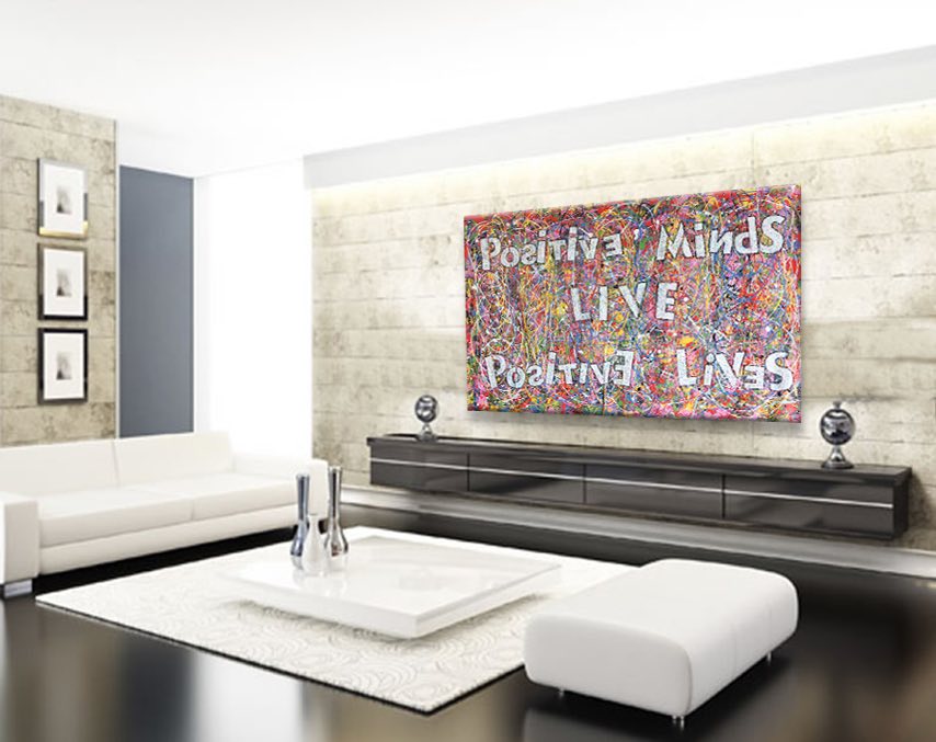 Positive Lives  – Original Abstract Painting on canvas