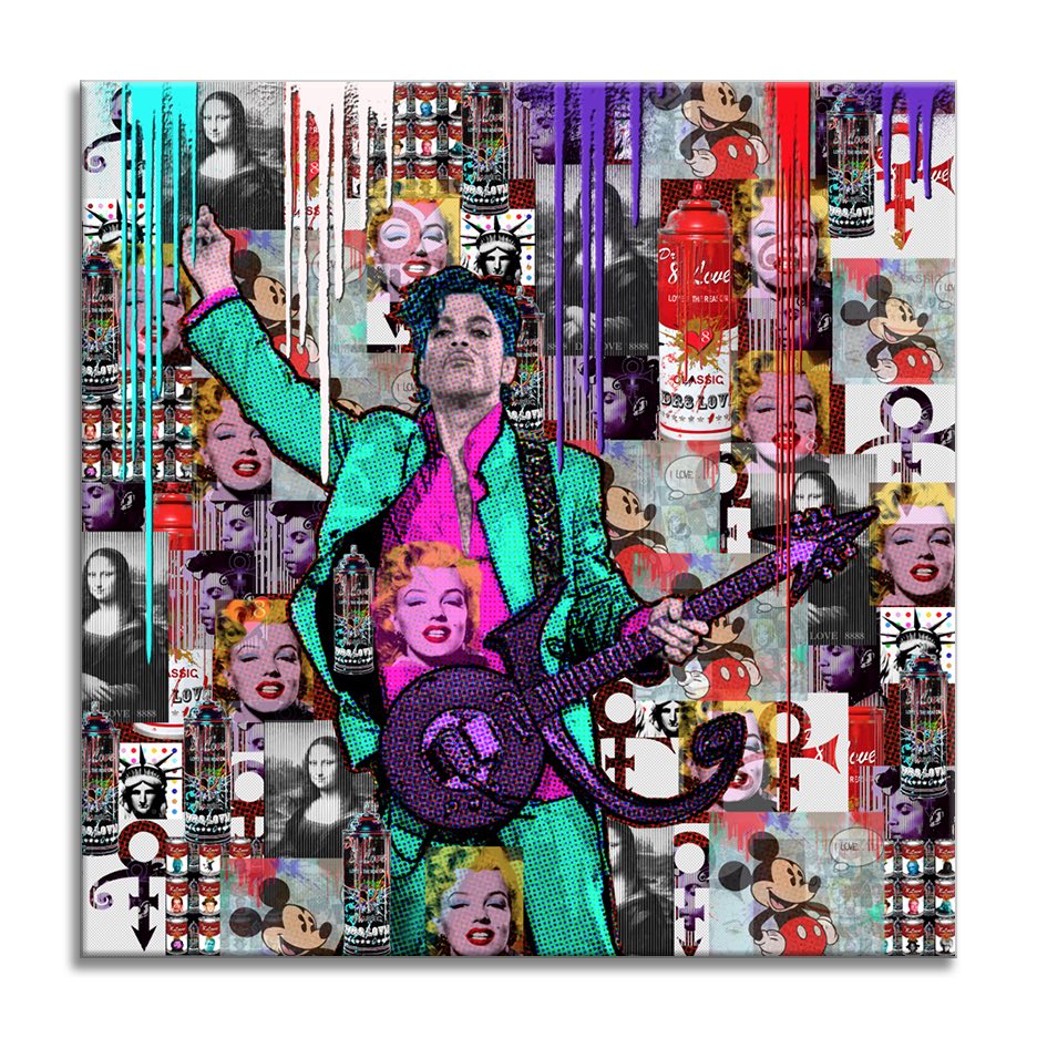 Prince Purple Rain - Original Painting on Canvas