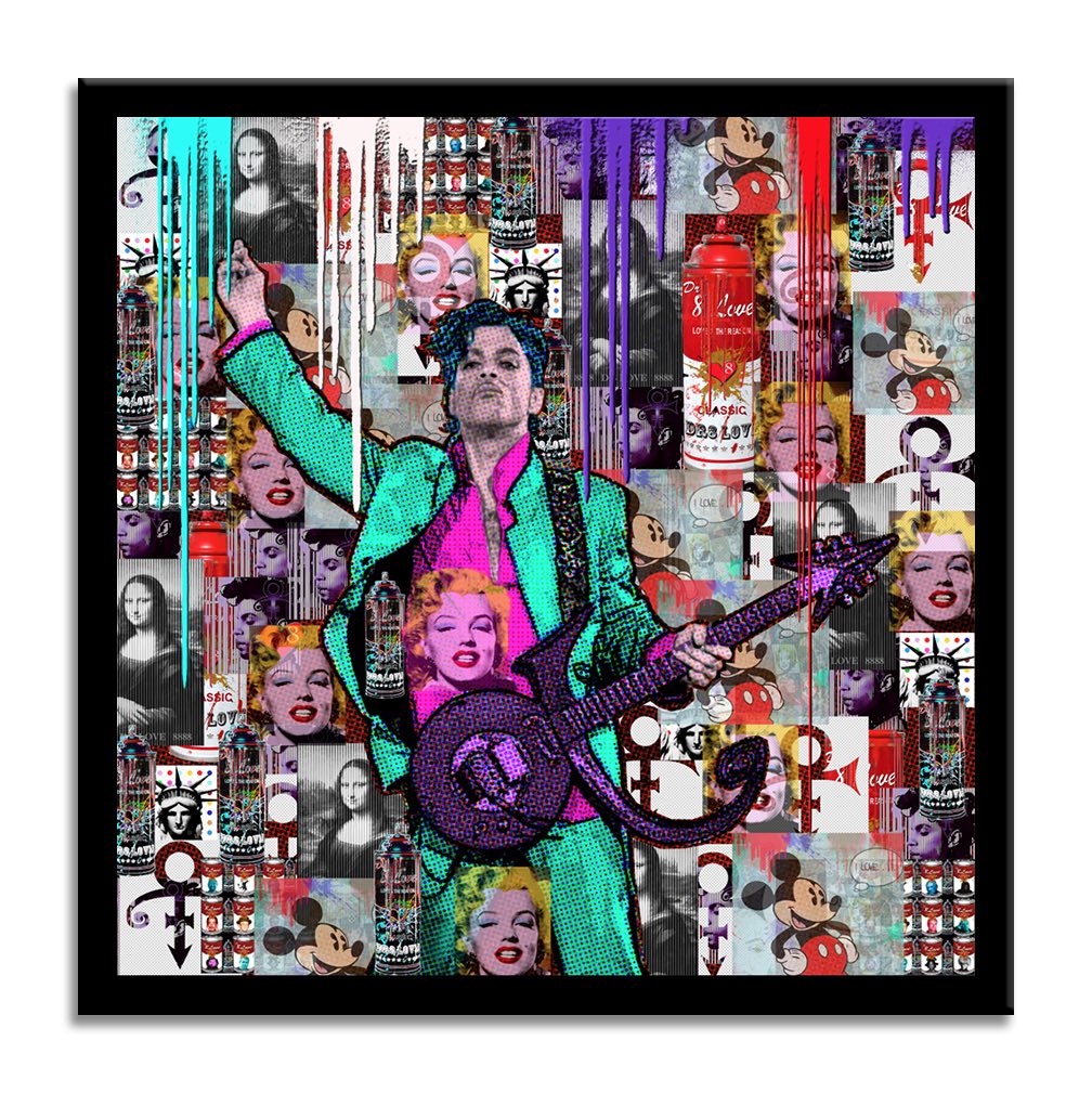 Prince Purple Rain - Original Painting on Canvas