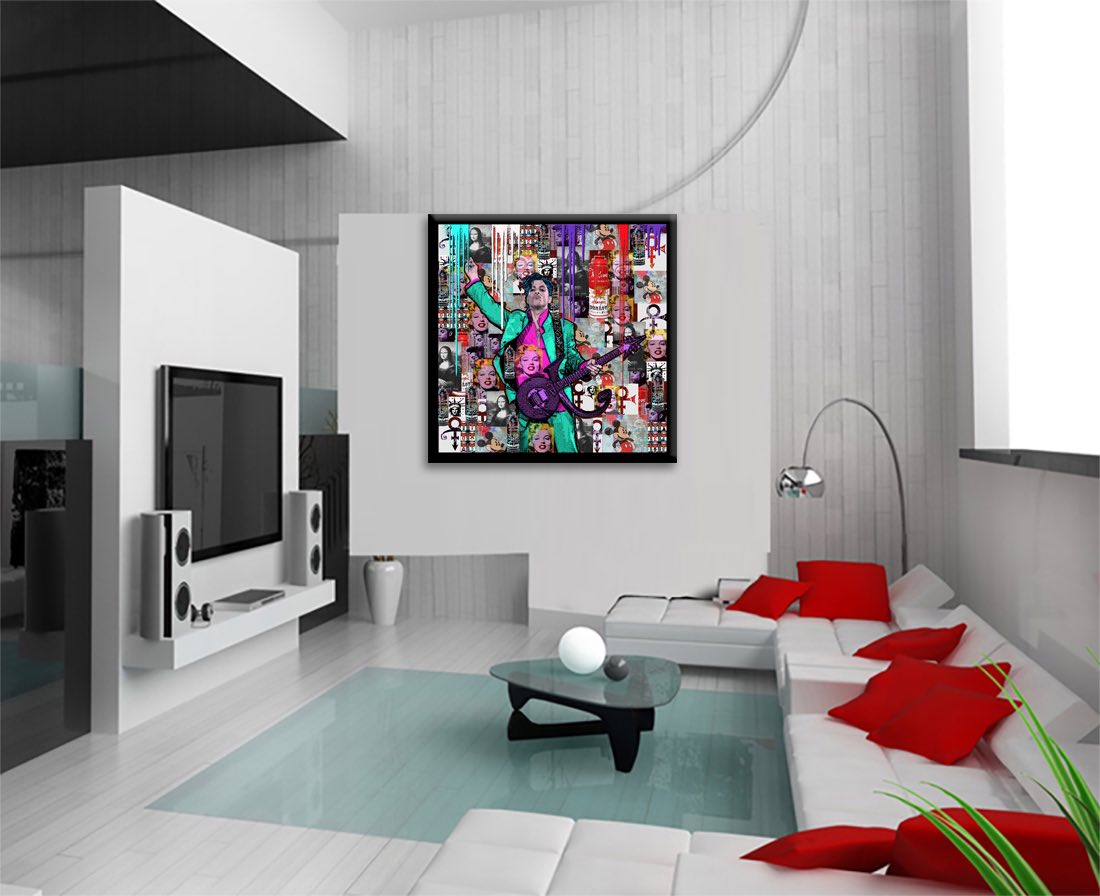 Prince Purple Rain - Original Painting on Canvas