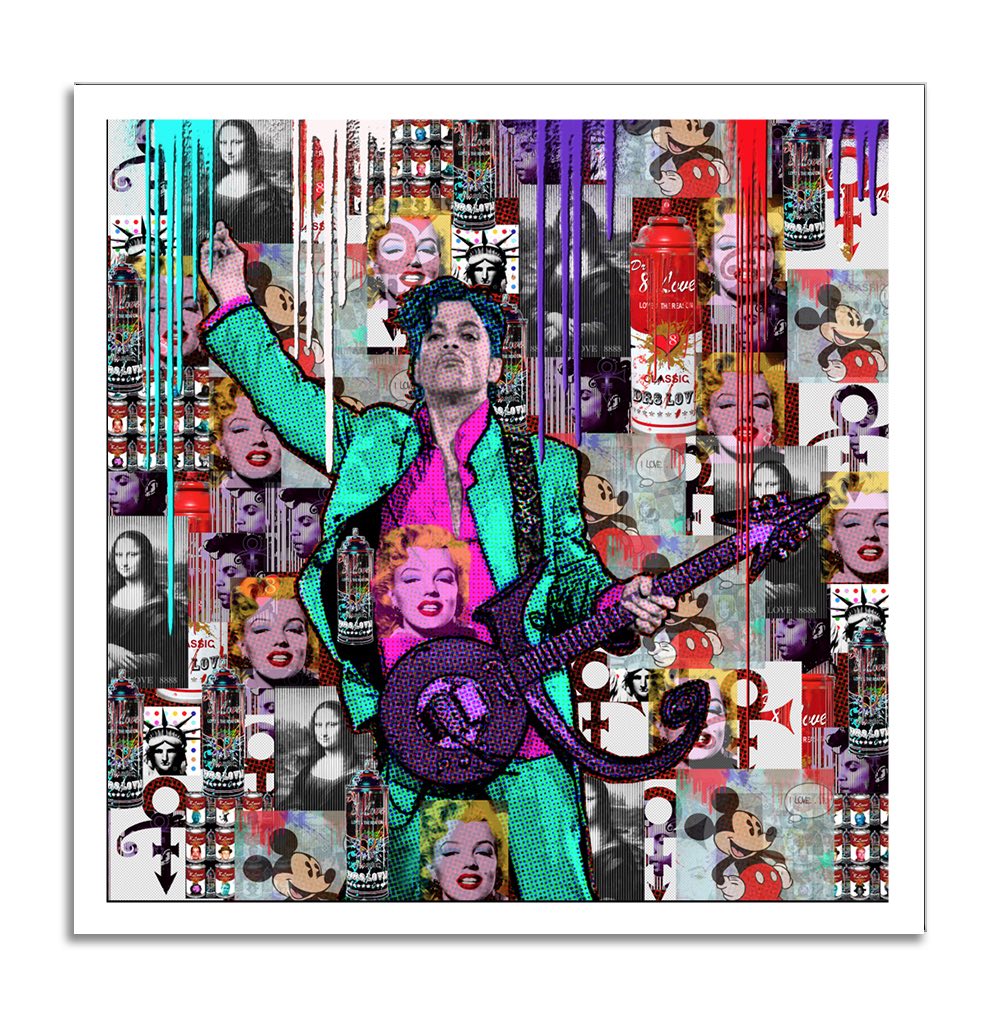 Prince Purple Rain - Original Painting on Canvas