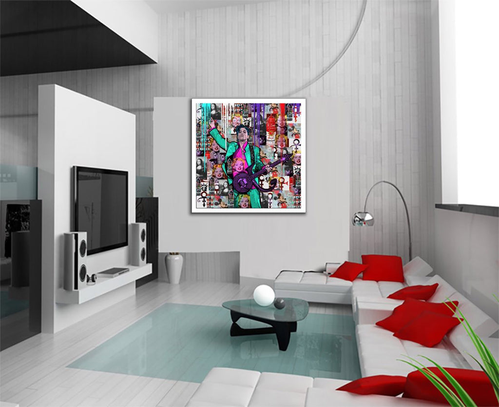 Prince Purple Rain - Original Painting on Canvas