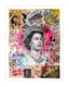 Queen Post - Original Collage Painting on Paper