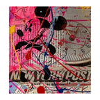 Queen Post - Original Collage Painting on Paper