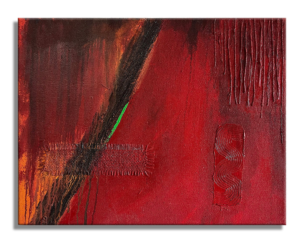 Red Small  – Original Abstract Painting on canvas
