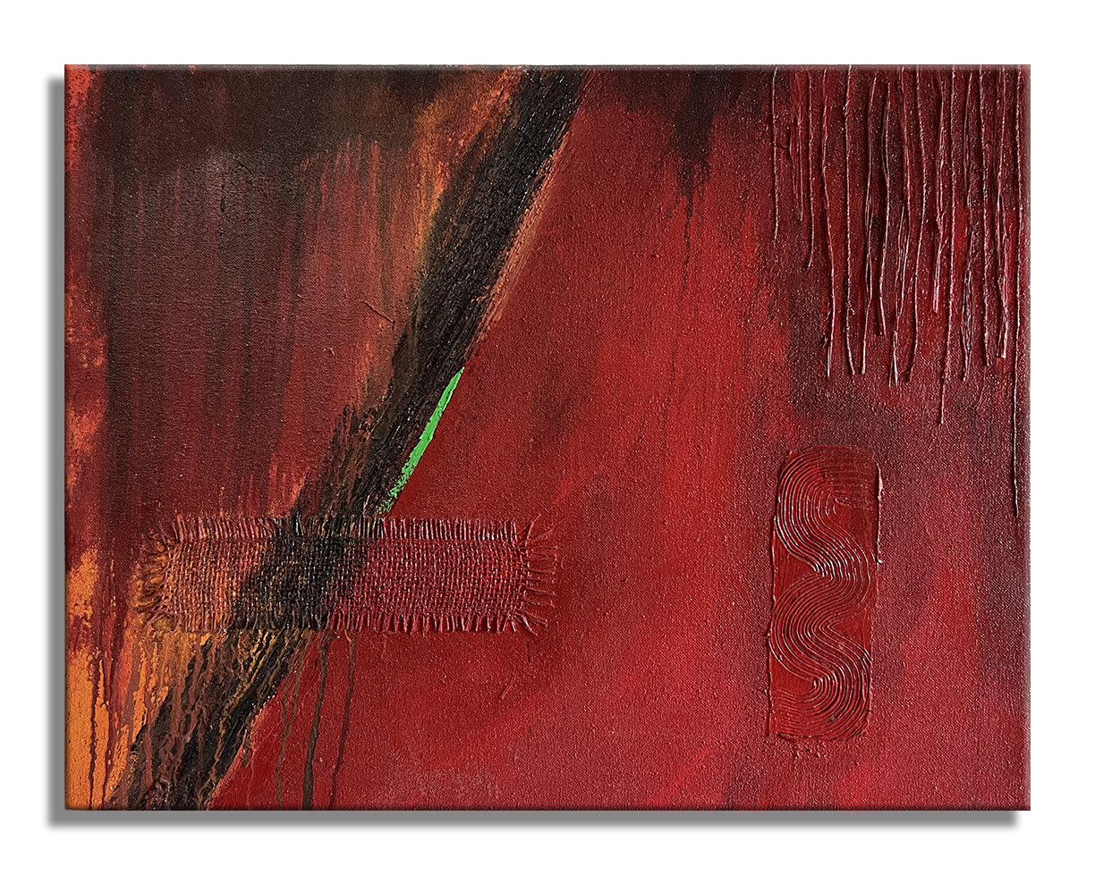 Red Small  – Original Abstract Painting on canvas