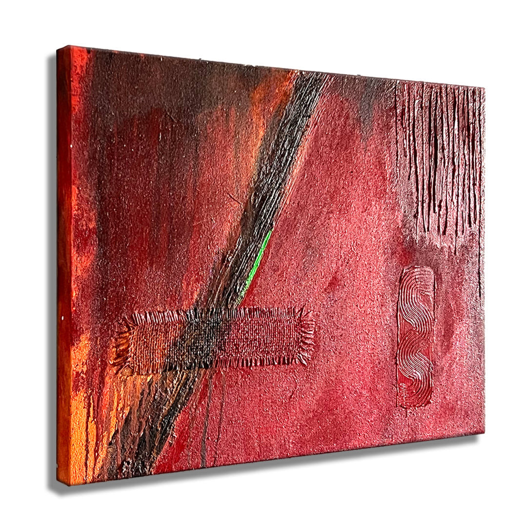 Red Small  – Original Abstract Painting on canvas