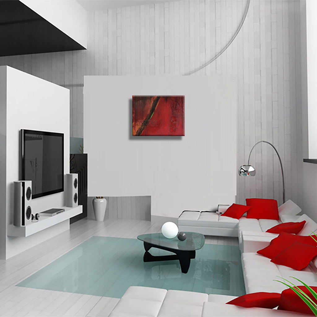Red Small  – Original Abstract Painting on canvas