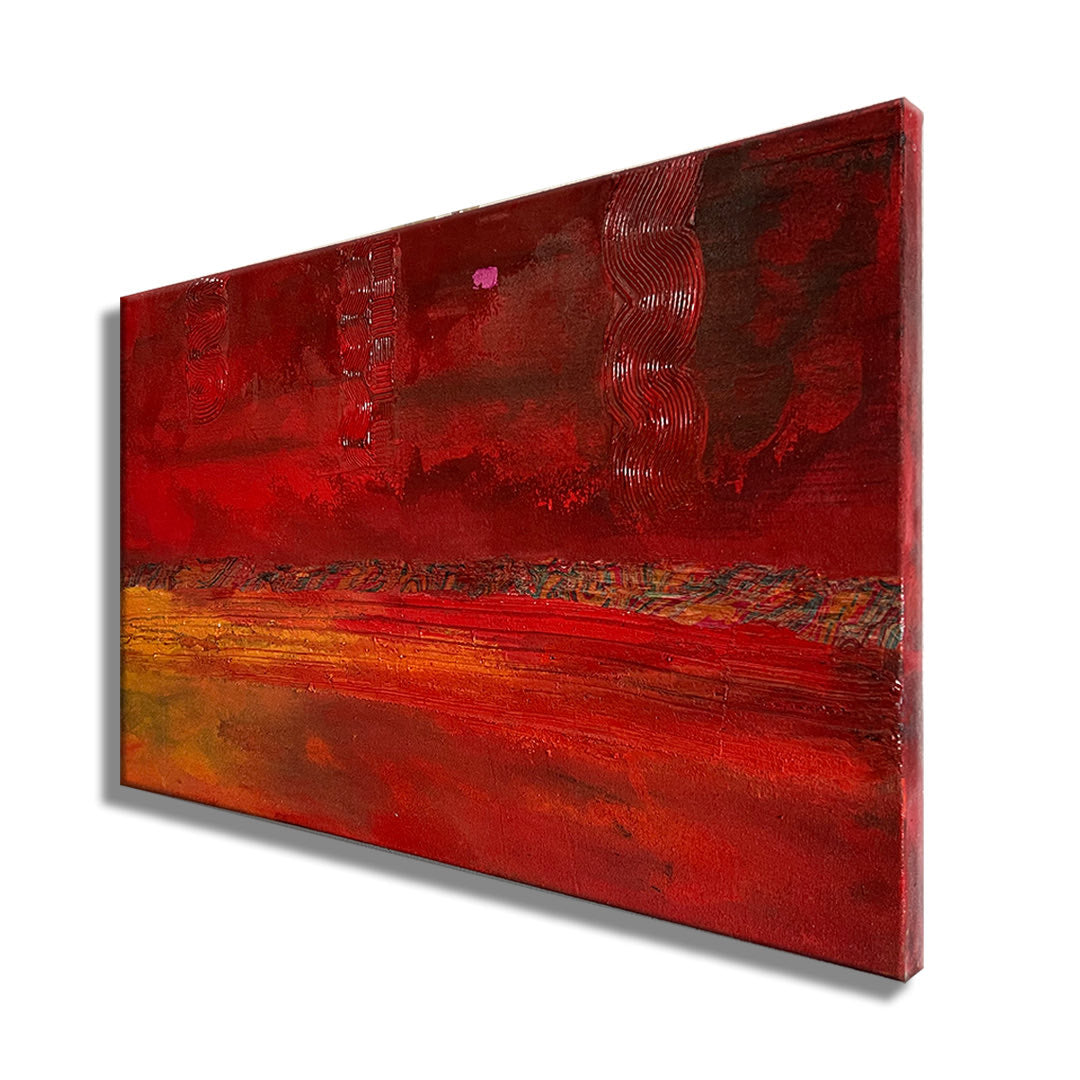 Red Medium  – Original Abstract Painting on canvas