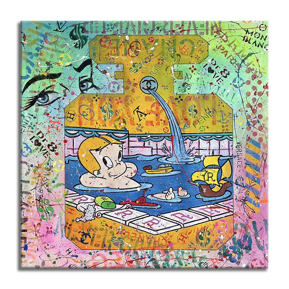 Richie Rich' Pool – Giclée printed on Canvas or Paper