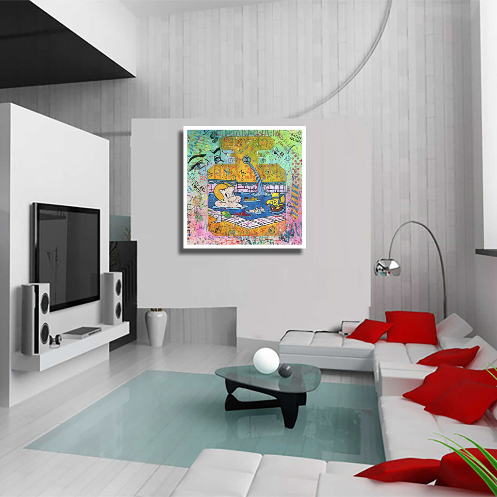 Richie Rich' Pool – Giclée printed on Canvas or Paper