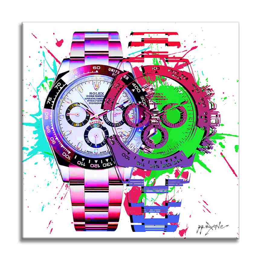 Rolex-Time is money – Giclée printed on Canvas or Paper