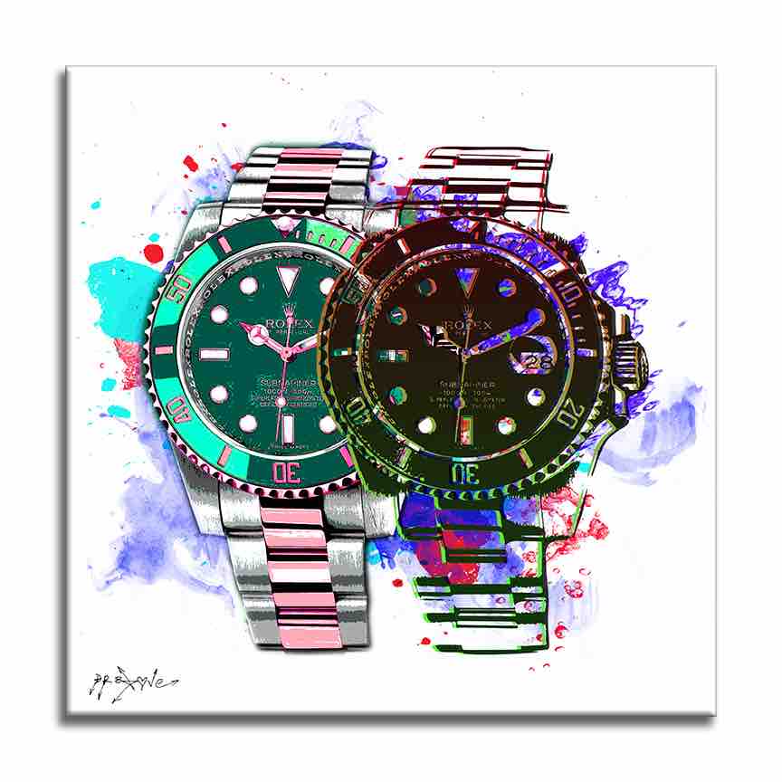 Rolex Time is an illusion – Giclée printed on Canvas or Paper