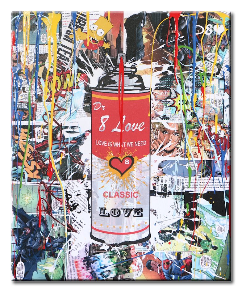 Spray Love Can3 – Original Painting on canvas