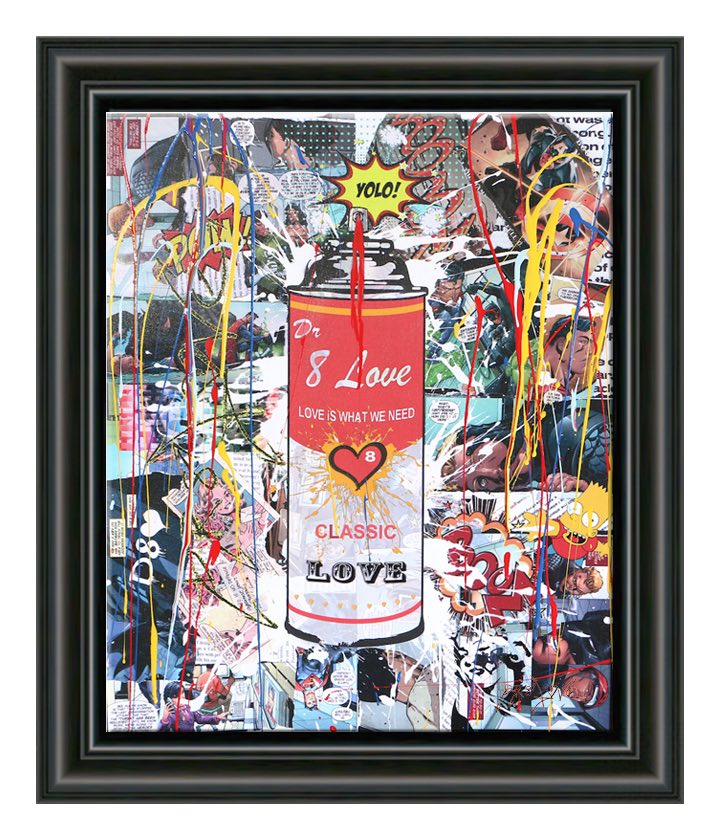 Spray Love Can4 – Original Painting on canvas