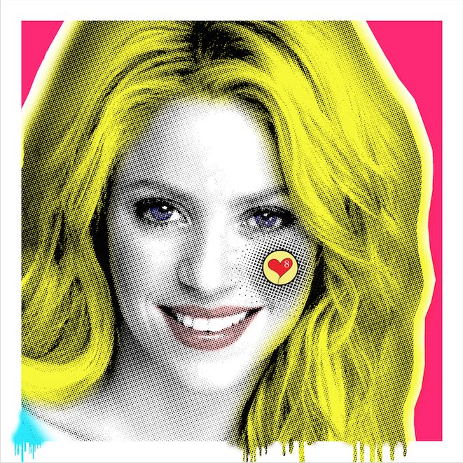 Shakira - She Sol – Giclée printed on Canvas or Paper