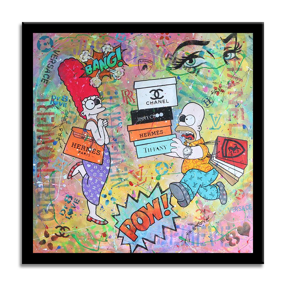 Simpsons Hermes - Original Painting on Canvas Secondary image