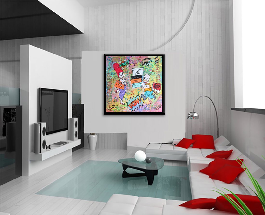 Simpsons Hermes - Original Painting on Canvas