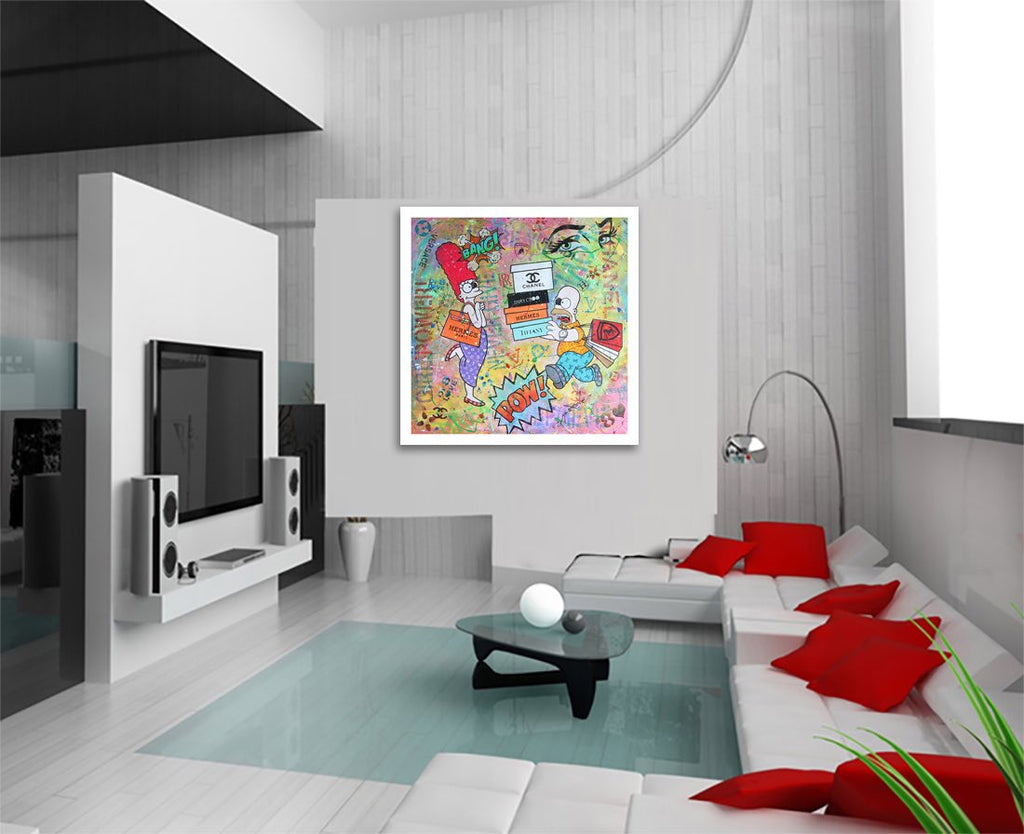 Simpsons Hermes - Original Painting on Canvas