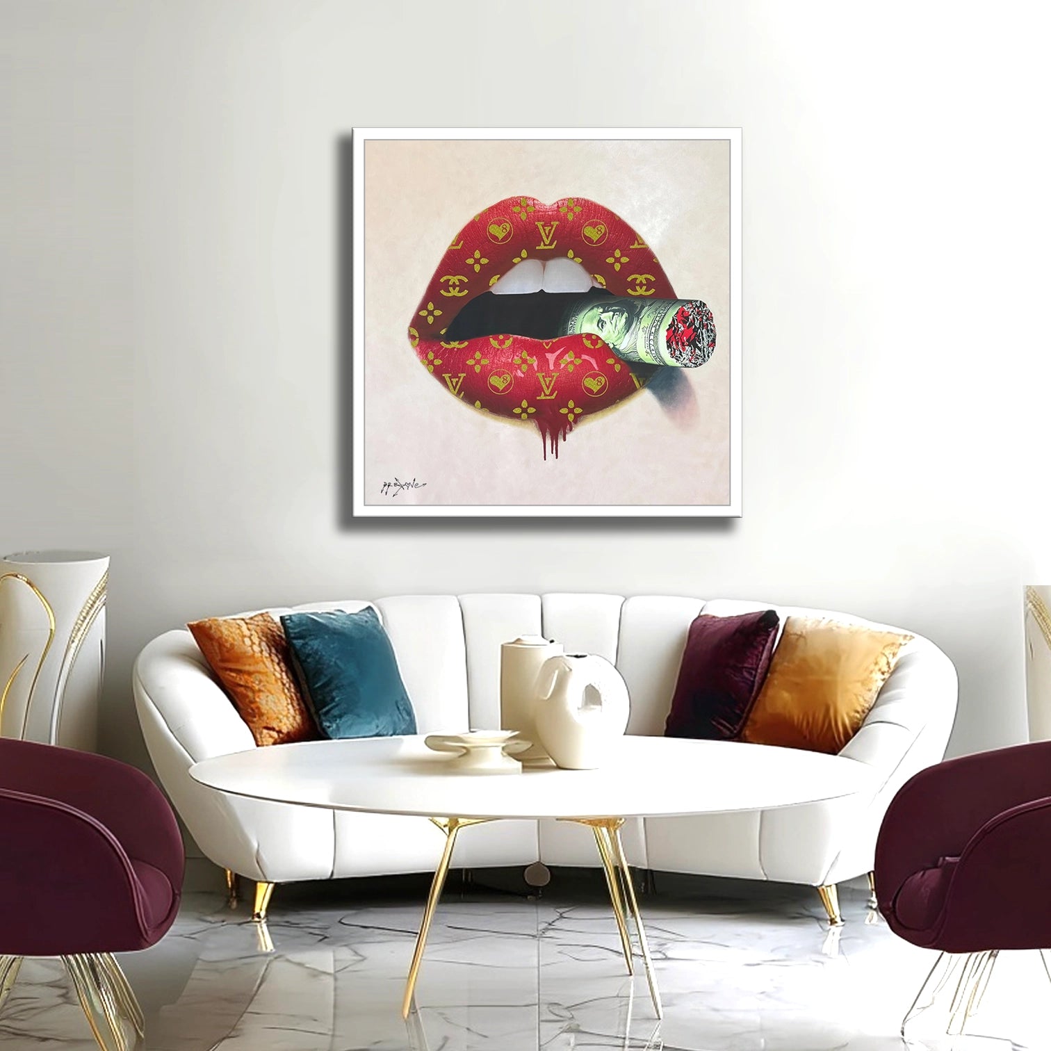 Smoking Billions - Original Painting on Canvas