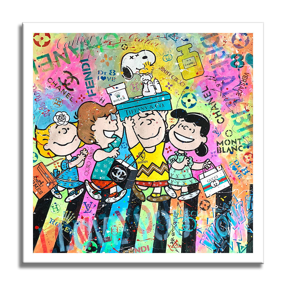 Snoopy Abbey Road - Original Painting on Canvas