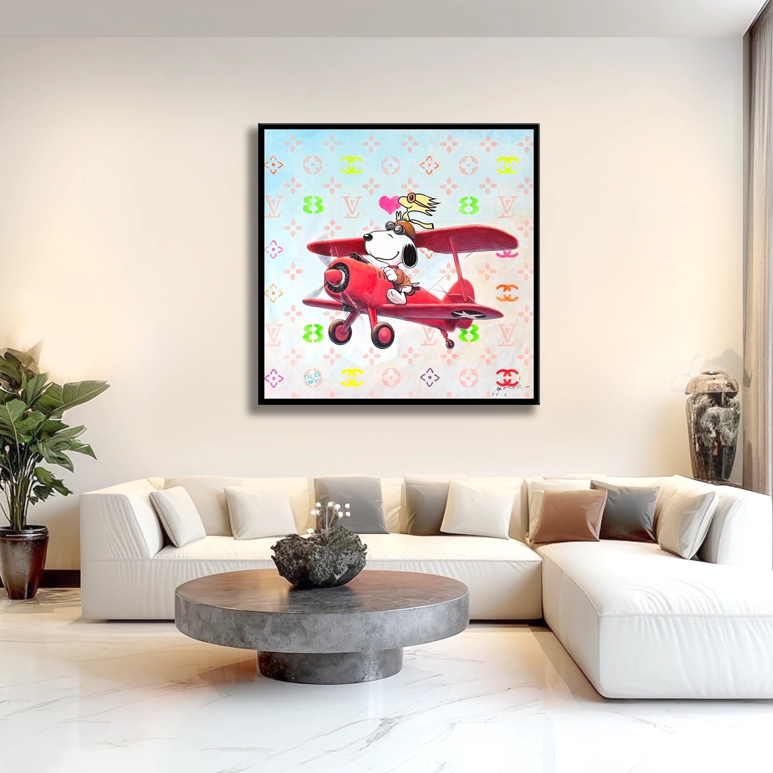 Snoopy Dubai - Original Painting on Canvas