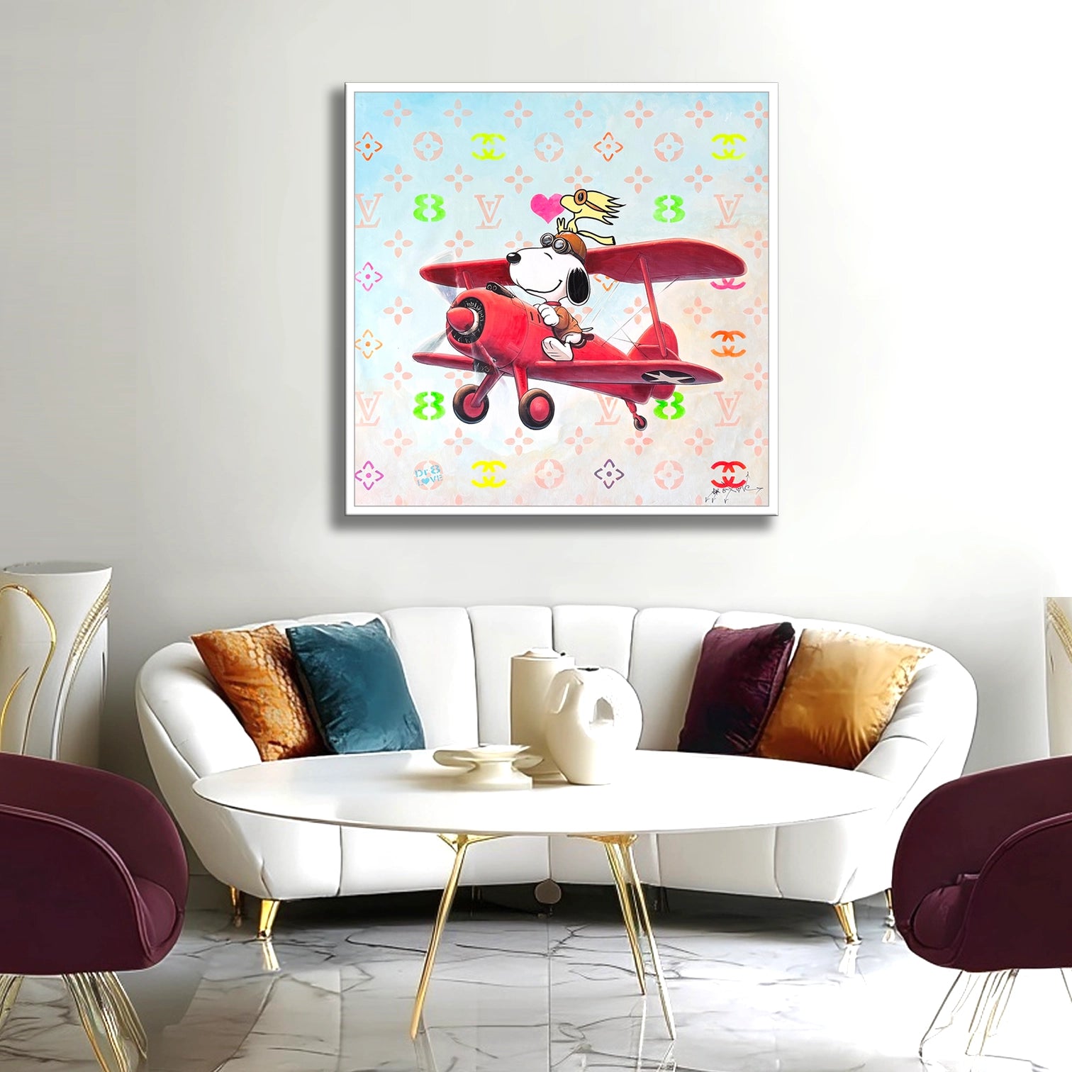 Snoopy Dubai - Original Painting on Canvas