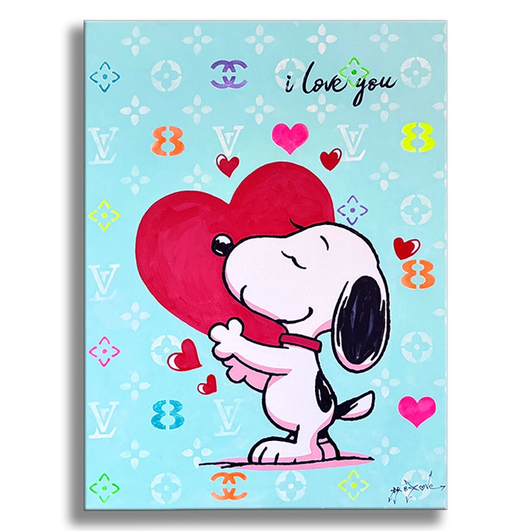 Snoopy Love - Original Painting on Canvas Main image
