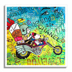 Snoopy Paris - Original Painting on Canvas