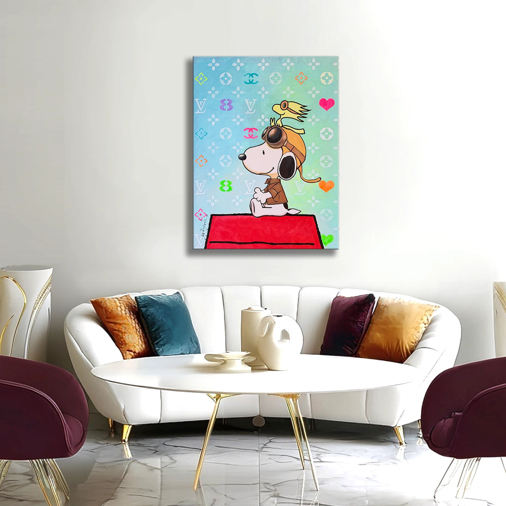 Snoopy Return – Giclée printed on Canvas or Paper
