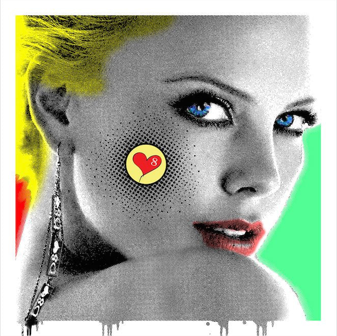 Charlize Theron  - Snow Love – Giclée printed on Canvas or Paper