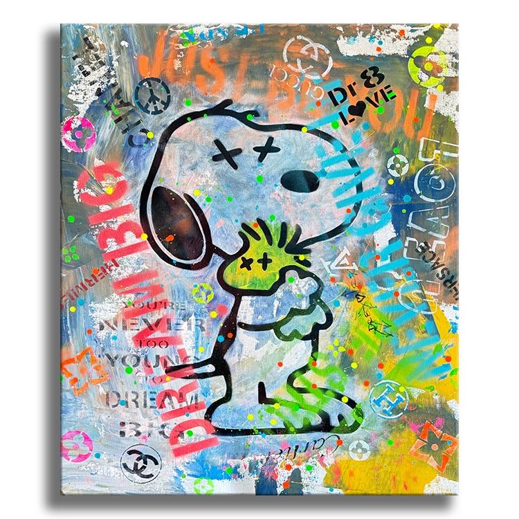 Space Fun Snoopy – Giclée printed on Canvas or Paper