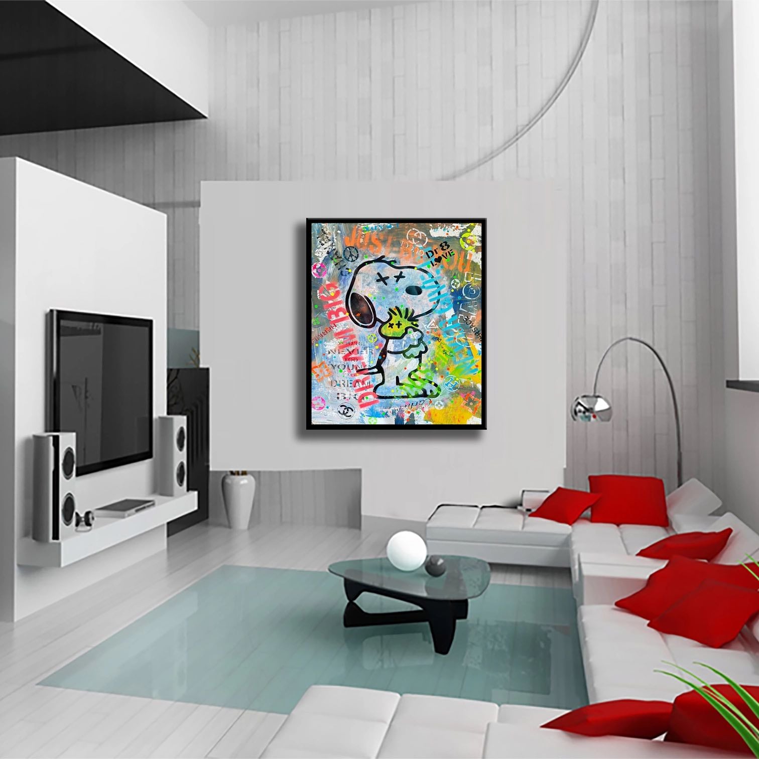 Space Fun Snoopy – Giclée printed on Canvas or Paper