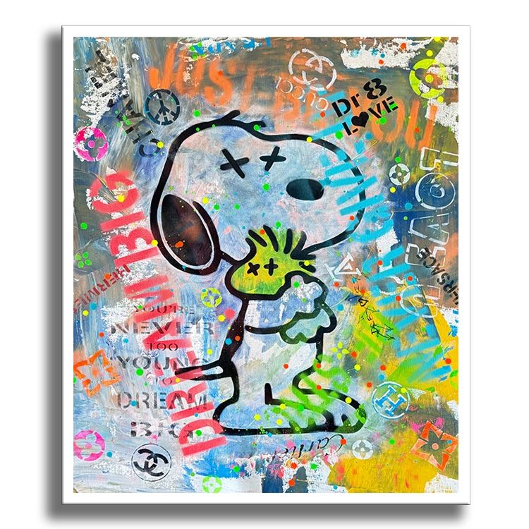 Space Fun Snoopy – Giclée printed on Canvas or Paper
