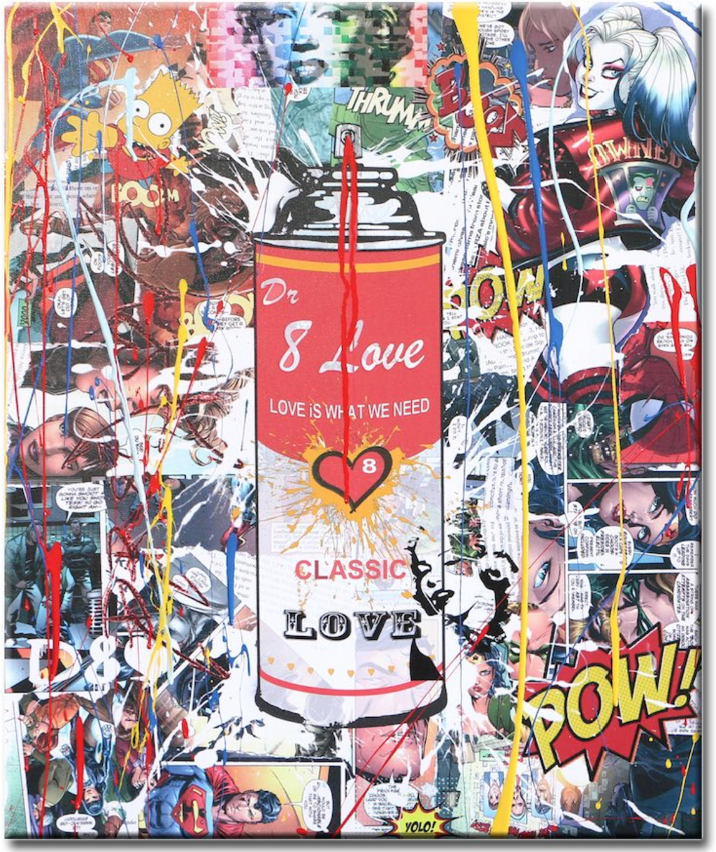 Spray Love Can2 – Original Painting on canvas