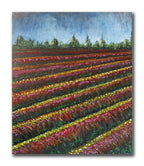 Spring Tulips – Original Painting on canvas ( 4 panels)
