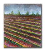 Spring Tulips – Original Painting on canvas ( 4 panels)