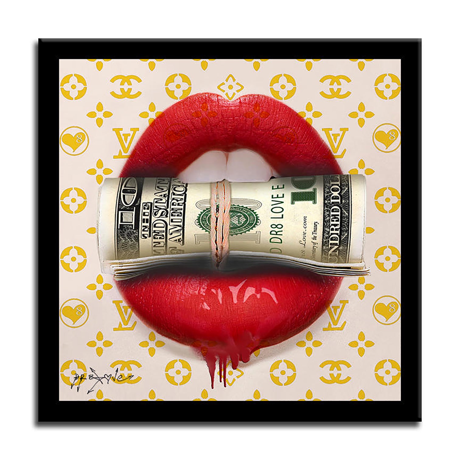 Suit Kiss - Original Painting on Canvas